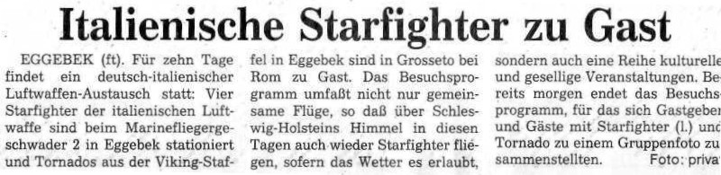 Italienische Starfighter zu gast